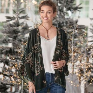 Sundance Enchanted Forest Velvet Kimono Medium